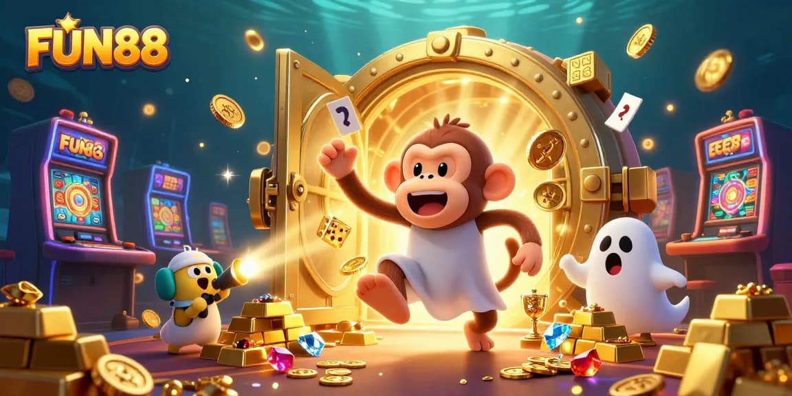 Engage in thrilling casino adventures with FUN88, featuring a playful ghost-hunter pup and poltergeist monkey.