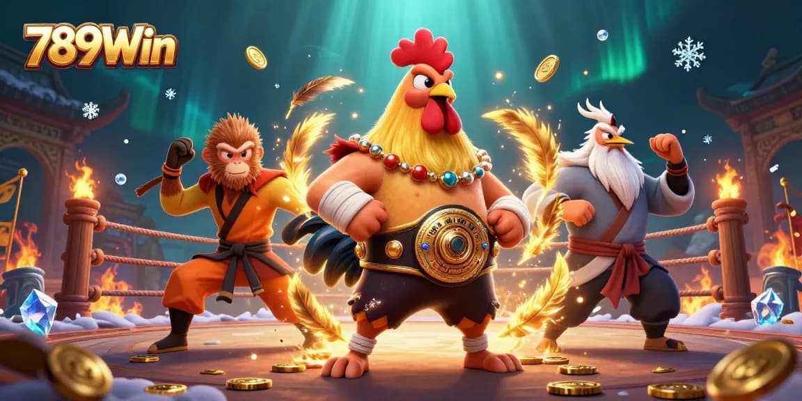 Experience high-stakes gaming excitement with 789Win's vibrant casino illustration.