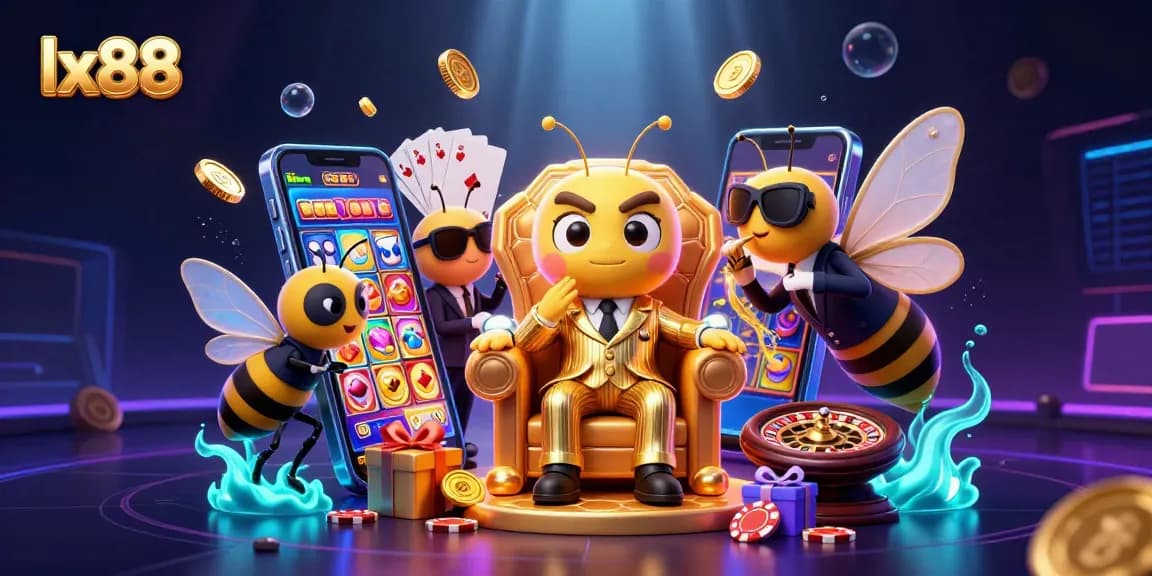 Experience luxury with lx88's vibrant casino atmosphere featuring a dynamic mob boss and captivating game elements.