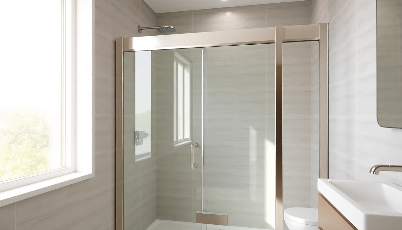 Enhance your bathroom aesthetics with a stylish shower screen sliding door that blends elegance with functionality.