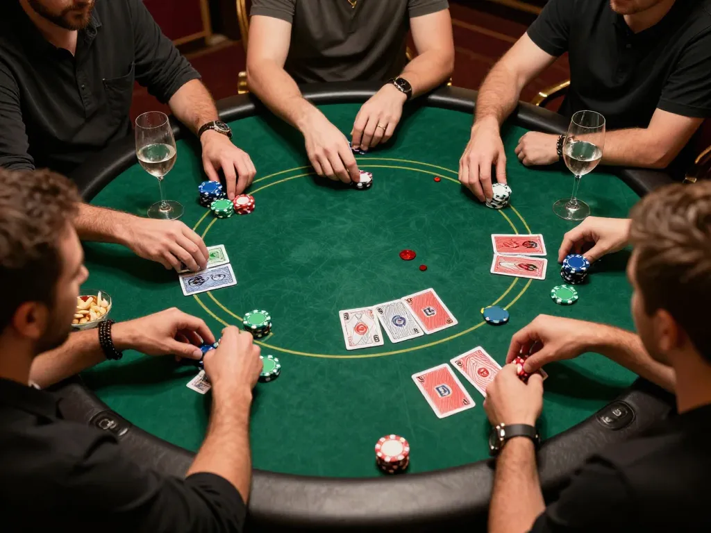 Players engaged in Poker at J88.com highlighting strategic gameplay and competitive atmosphere.