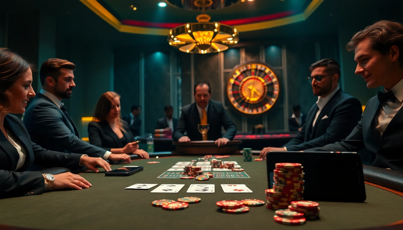 Live poker action at https://luongsontv23.com/ showcasing a thrilling game with vibrant chips and intense players.