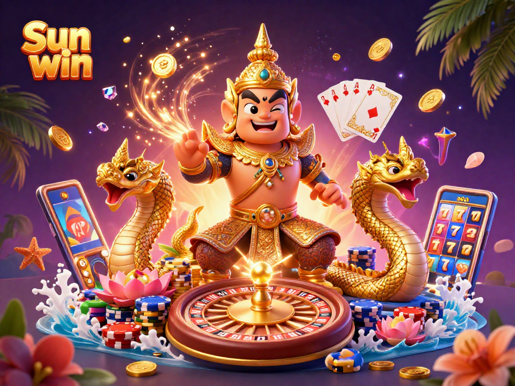 Win with Sun win and enjoy thrilling gameplay surrounded by vibrant casino elements.