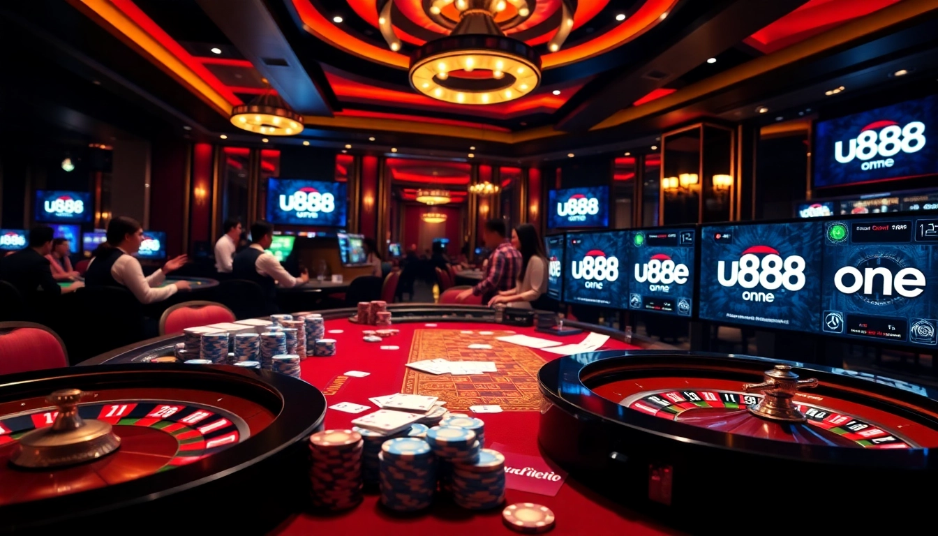 Experience thrilling gaming action with u888 one at an exciting casino atmosphere.