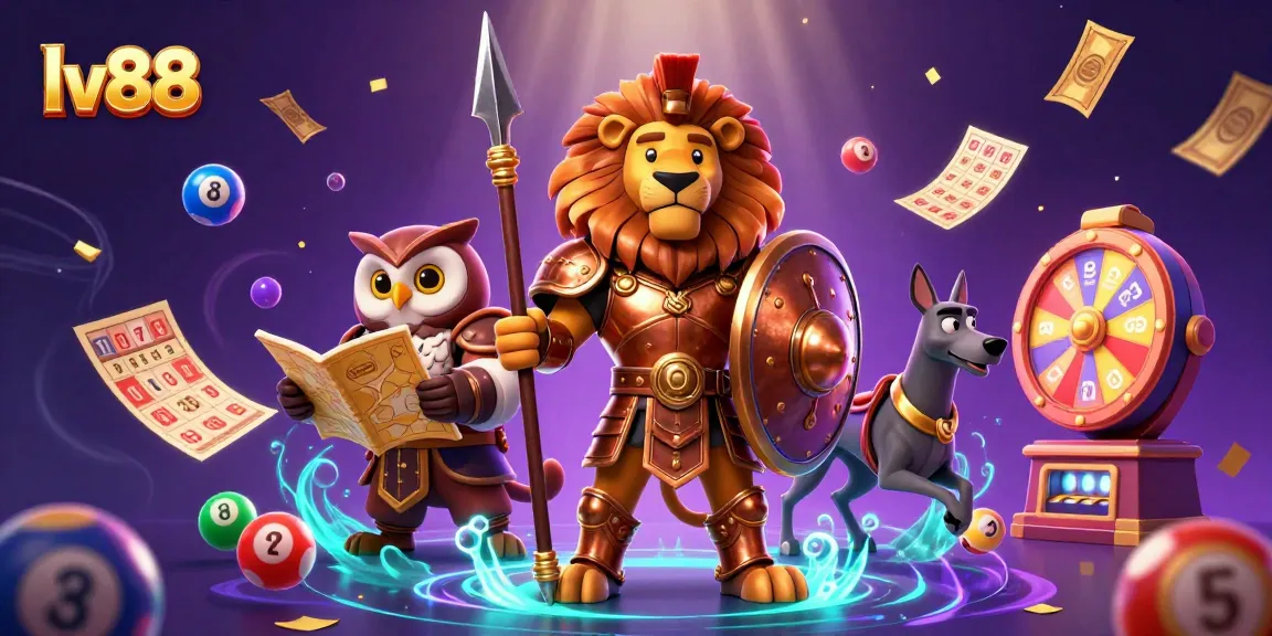 Experience winning strategies at lv88 with a vibrant casino scene featuring dynamic gaming elements.