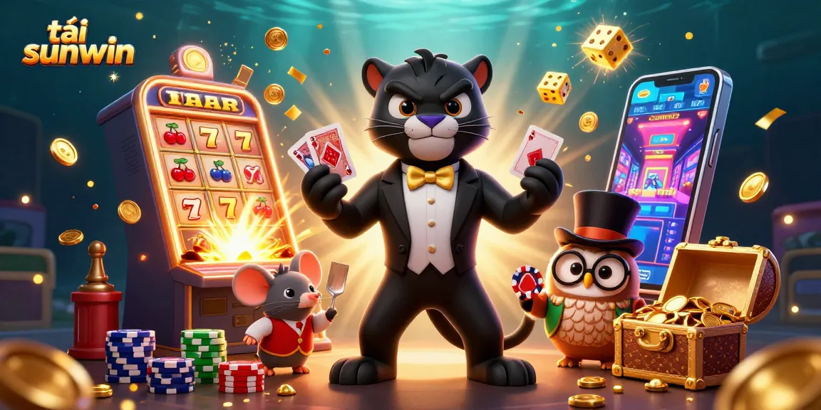 Experience thrilling gameplay with tải sunwin as characters deal cards and celebrate big wins