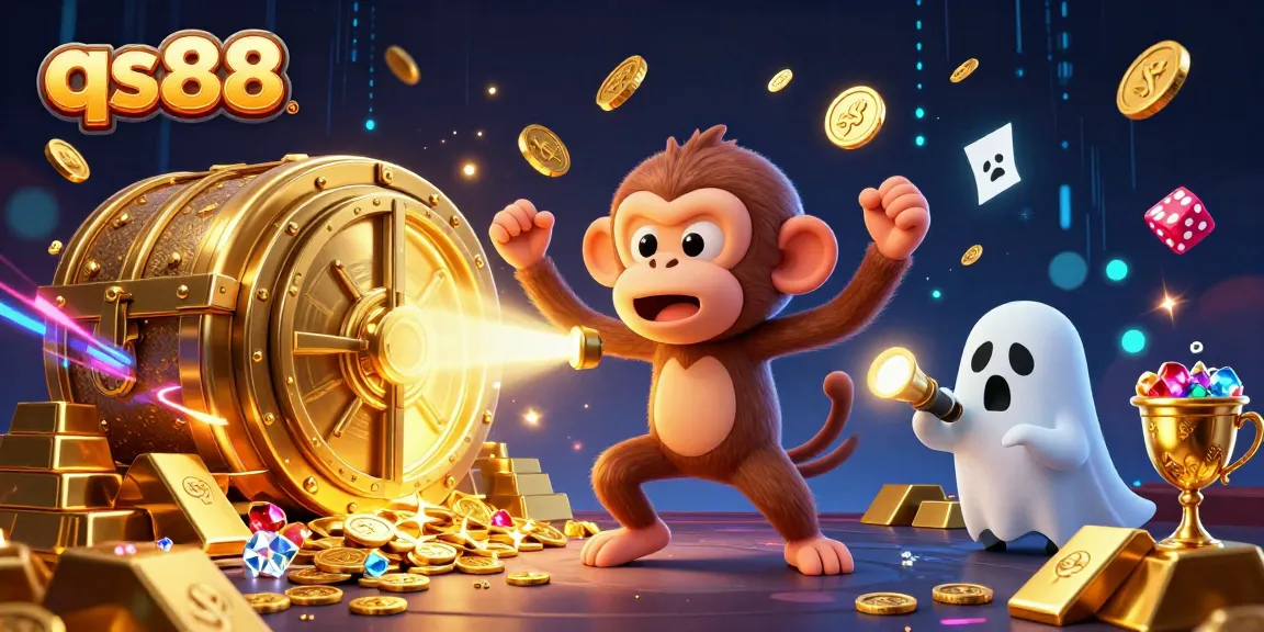 Experience the magical excitement of qs88's haunted casino with playful characters and dazzling treasures.