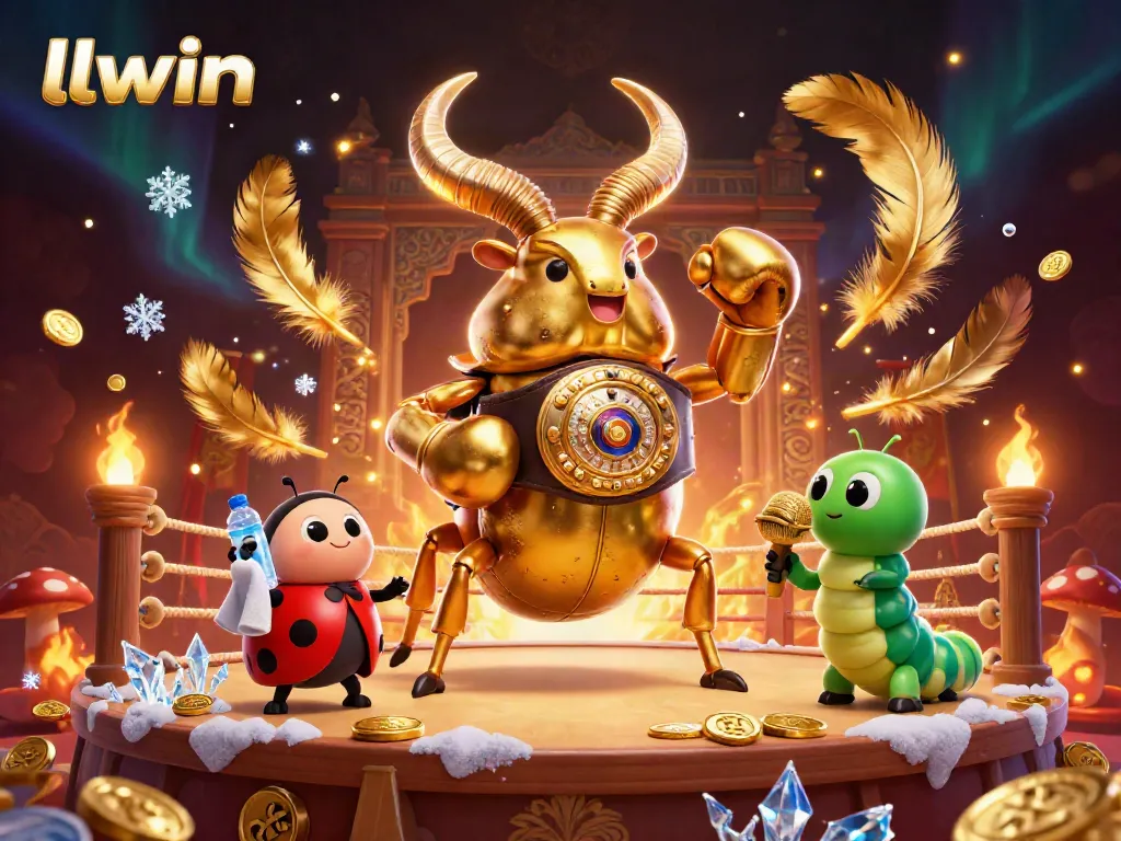 llwin platform showcases a dynamic betting scene with engaging 3D cartoon characters.