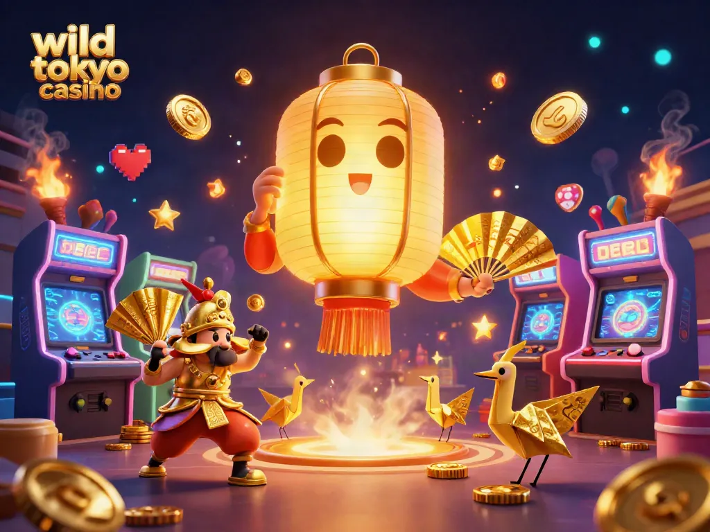 Experience vibrant gaming at wild tokyo casino with visually stunning, dynamic 3D characters and elements.