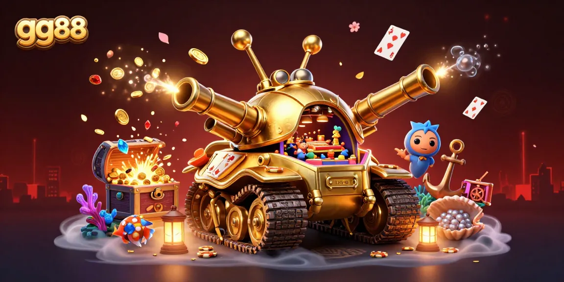 Experience thrilling gameplay at gg88 with a massive golden beetle tank revealing a mini casino.