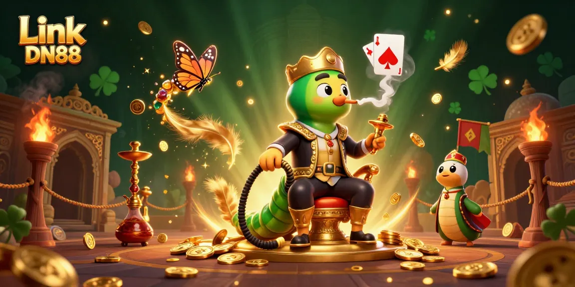 Engage in immersive gameplay with Link DN88's vibrant 3D casino-themed illustration.