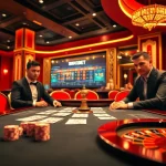 Play poker at 8KBET's luxurious tables with vibrant chips and a roulette wheel
