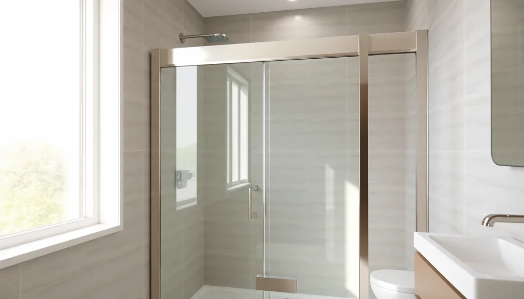 Enhance your bathroom aesthetics with a stylish shower screen sliding door that blends elegance with functionality.