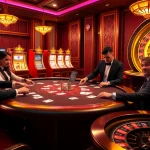 Action-packed gambling scene at https://tg88.name featuring poker, roulette, and vibrant casino elements.