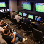 View of patrons engaged in sports betting excitement at net88 lounge