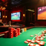 bóng đá trực tiếp Ngoại hạng Anh meets high-stakes poker in a luxurious casino scene.