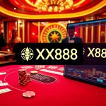 Experience the thrill of playing at the XX88 Baccarat table in a luxurious casino setting.