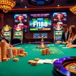 Experience the thrill of playing f168 with high-stakes gaming at a luxurious casino.