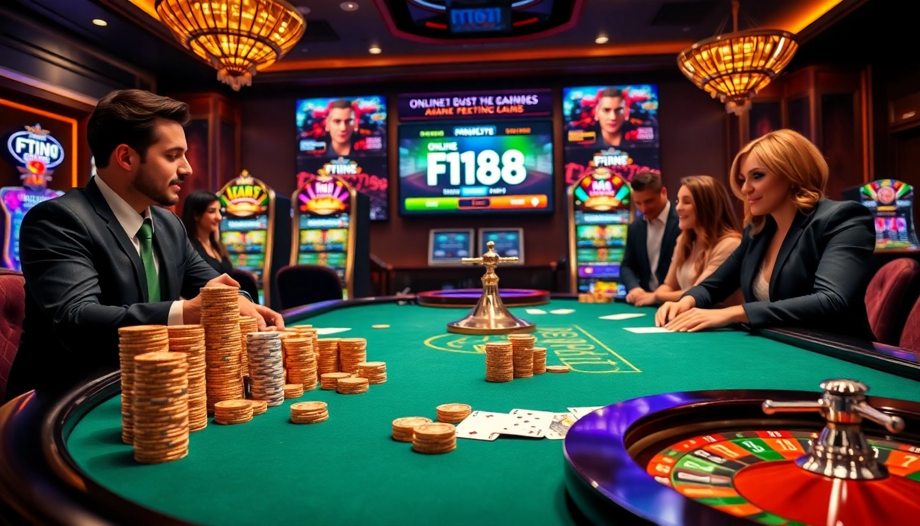 Experience the thrill of playing f168 with high-stakes gaming at a luxurious casino.