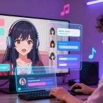 Interactive ai hentai chat interface showcasing a user engaging with an anime character, highlighting excitement and creativity in digital interactions.