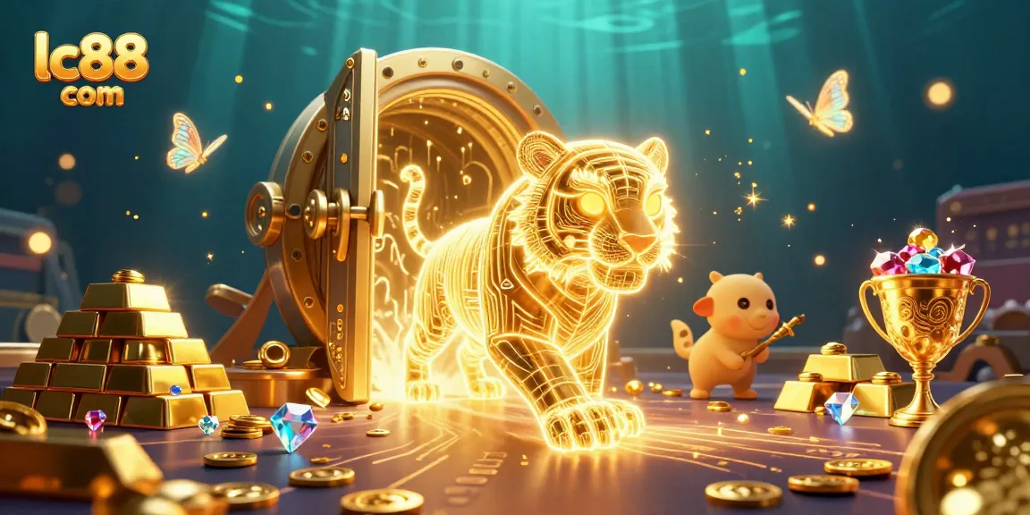 Experience thrilling gameplay with lc88 com's vibrant digital casino featuring golden treasures and stunning visuals.