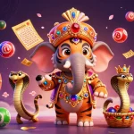 Experience thrilling lottery gameplay at qs88, featuring vibrant casino elements and dynamic characters.