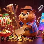 Nohu invigorates the gaming atmosphere with playful characters and vibrant slot machine elements, capturing a lively casino scene.