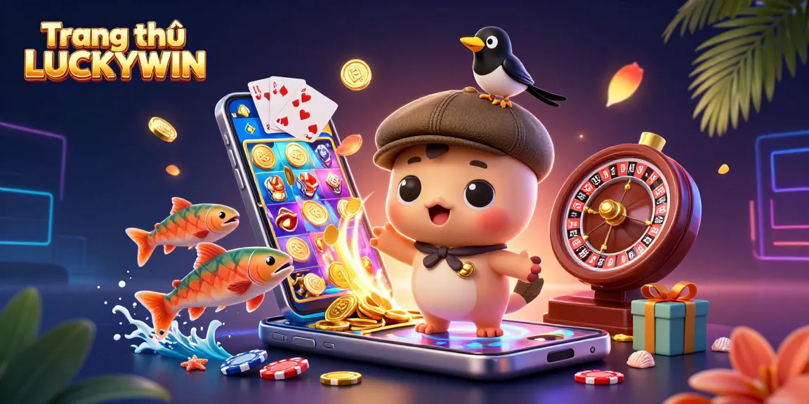 Play colorful slots at Trang chủ LUCKYWIN with vibrant characters and dynamic casino elements.