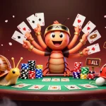 Experience exciting gaming at rr88 with a vibrant casino scene featuring unique characters.