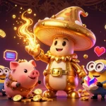 Experience the thrill of fly88's magical casino adventure with golden treasures and vibrant game elements.
