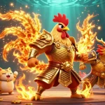 SX88 offers exhilarating moments with a golden samurai rooster and dragon hatchling in a dynamic battle scene.